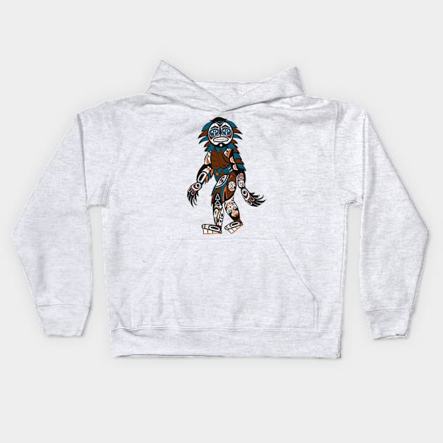 Coastal Sasquatch Kids Hoodie by AROJA